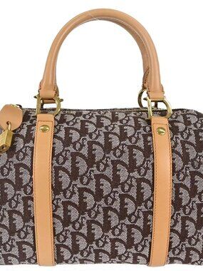 Christian Dior Brown Trotter Duffle Handbag BOC0101 197515